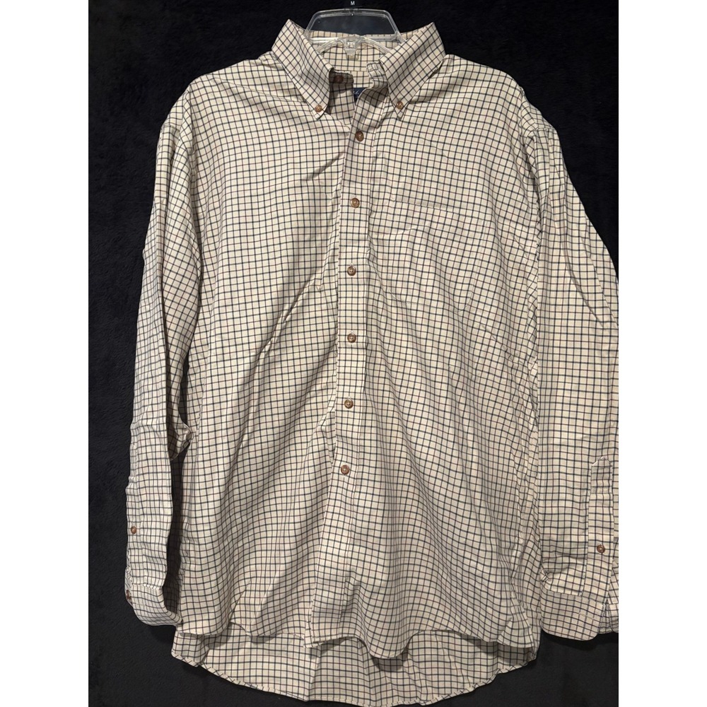 Brooks Brothers 346 Plaid Button Down Long Sleeve Non Iron Shirt Large